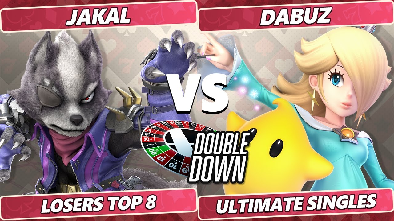 Double Down 2022 Top 8 - Jakal (Wolf) Vs. Dabuz (Rosalina) SSBU Smash Ultimate Tournament
