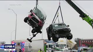 NTSB: I-35W in Fort Worth was treated with brine solution before deadly 135-car pileup