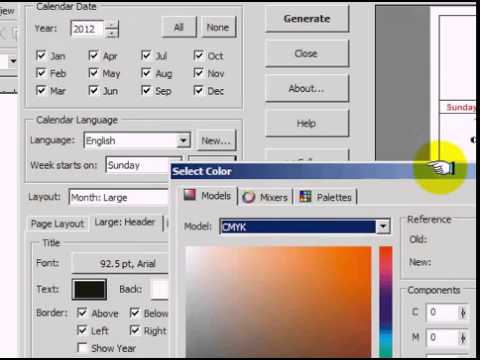 easy to create calendar in coreldraw x3 youtube generate calendar