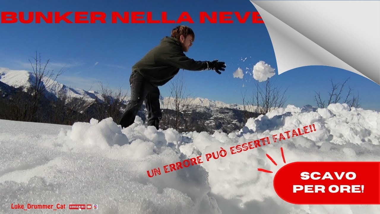 SOTTOZERO🥶: Scavo un RIFUGIO DI EMERGENZA nella neve con soli mezzi di fortuna! Sarà confortevole⁉️