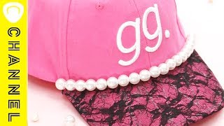 可愛い足し算でオシャレ度UP⤴ 100均キャップアレンジ♡