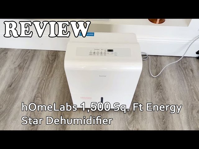 hOmeLabs 1500 Sq. Ft. Energy Star Dehumidifier - Ideal for Home Bedrooms,  Bathrooms and Medium Size Rooms - Powerful Moisture Removal and Humidity