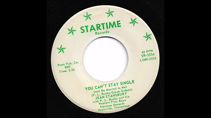Jean Stansbury - You Can't Stay Single