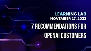 #aitools Learning Lab - November 27, 2023