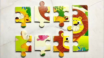 LION PUZZLE FOR CHILDREN | JIGSAW PUZZLE GAME | KIDS PUZZLES