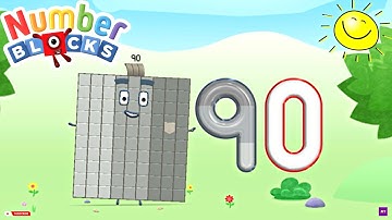 Numberblocks World App | Meet Numberblocks Ninety | Number 90 | Learn Tracing | Educational Game