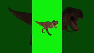 Dinosaur Roar And Walk Green Screen Video