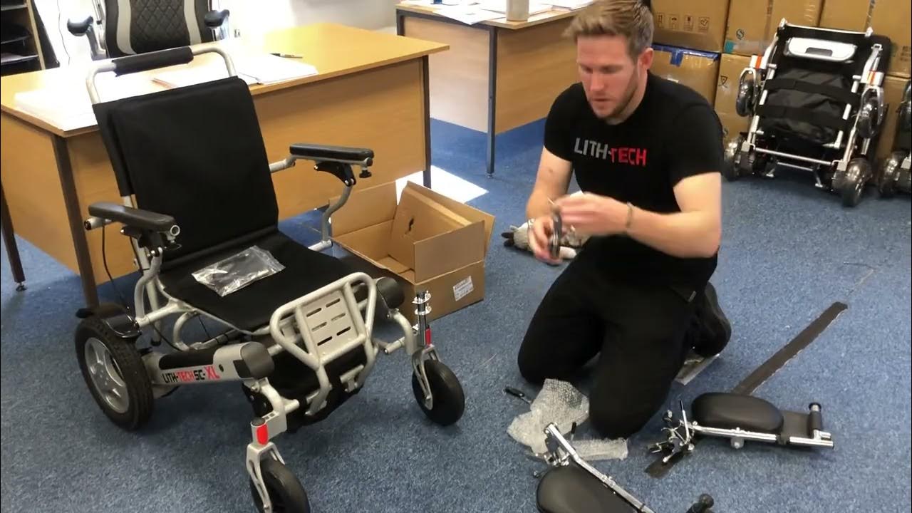 How to attach leg extensions to your LITHTECH Folding Electric