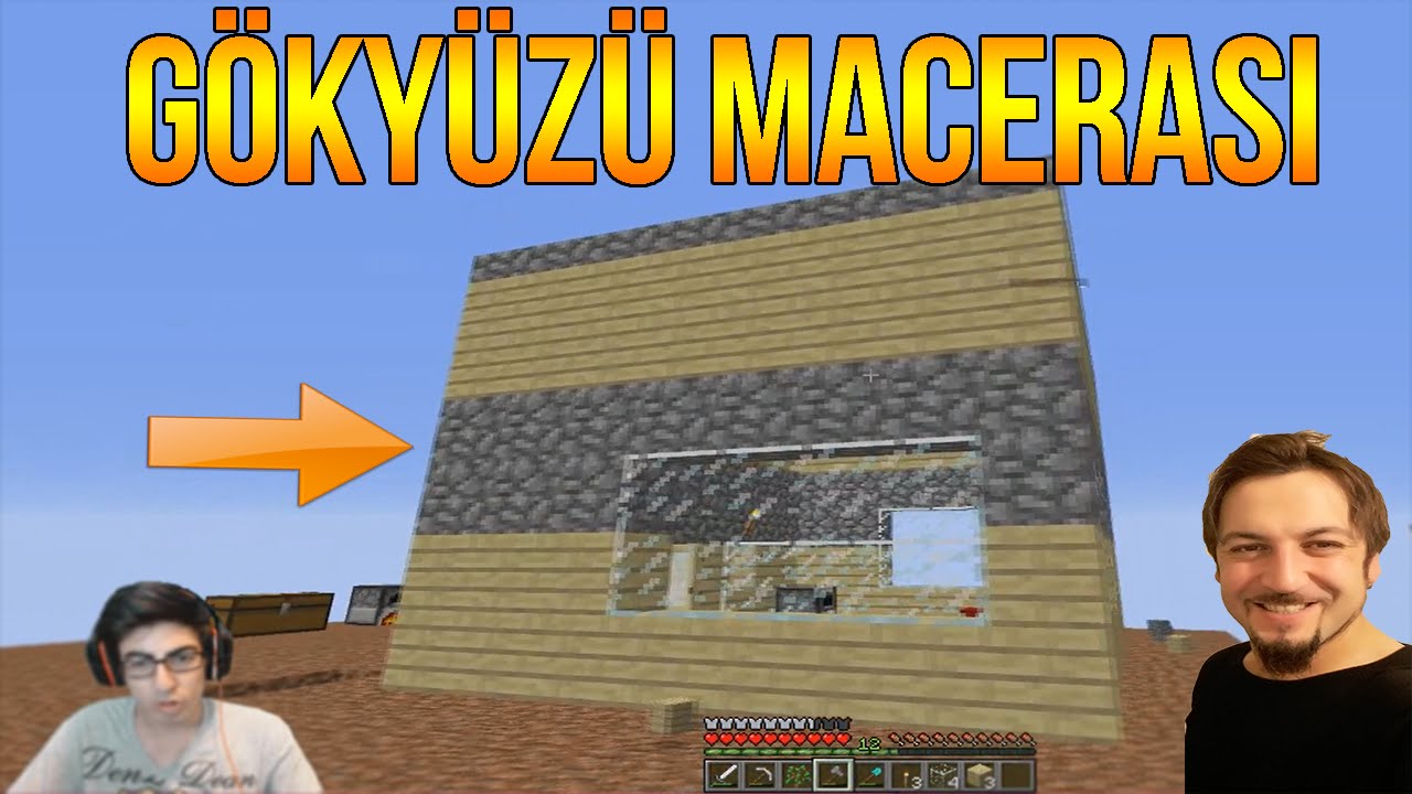 EV YAPIMI  Minecraft Türkçe Survival - Gökyüzü Macerası 