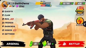 Guns of boom - level 14 smooth game play