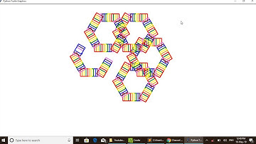 Python Turtle Graphics Rainbow Polygons