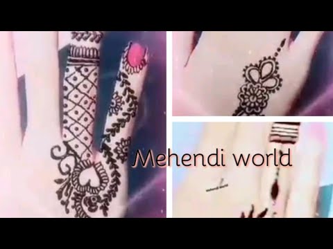 Mehndi henna design for hands mehndi tattoos// Easy , simple henna ...