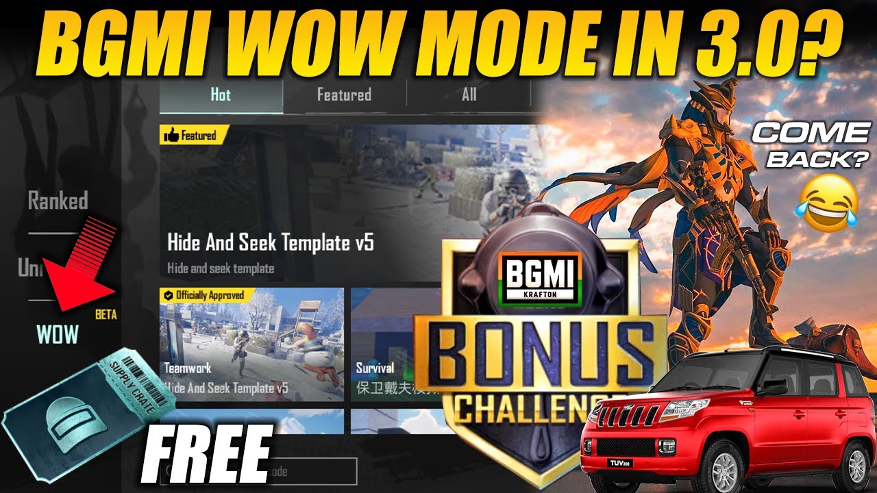 FINALLY, BGMI PLANNING FOR WOW MODE & BONUS CHALLENGE || INDIAN SUPER ...