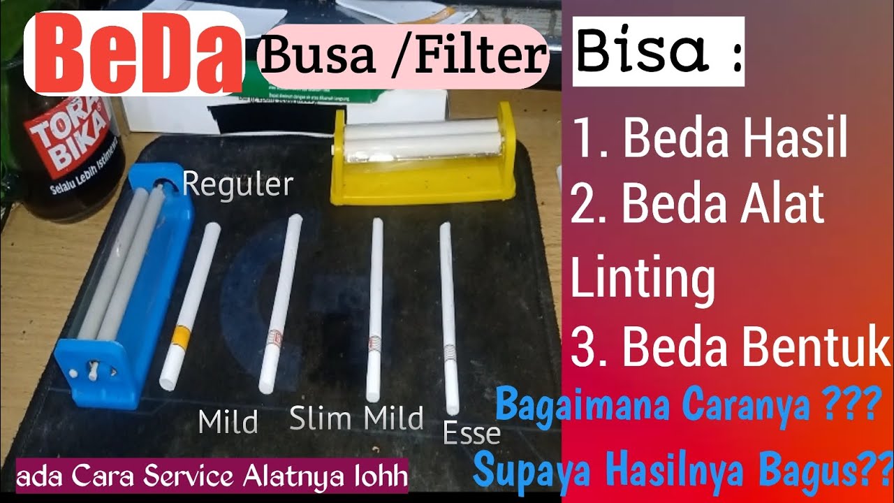Perbedaan Busa /filter rokok Tingwe dan cara Pakainya (serta cara ganti ...