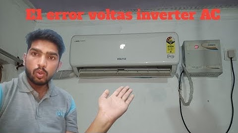 voltas Inverter AC E1 error/ voltas Inverter AC error code #voltas #airconditioner