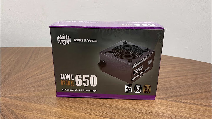 Cooler master mwe bronze 650w review