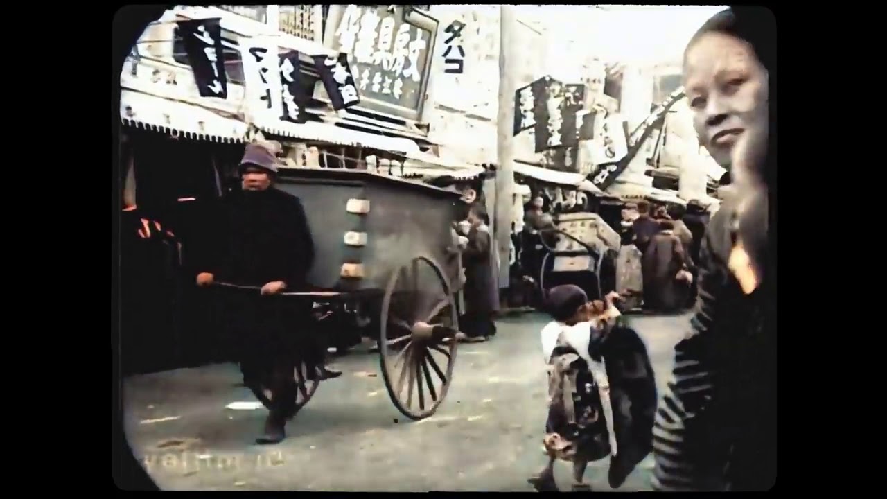 【100年前の日本】大正時代の日本の動画 昔の映像。カラー - YouTube