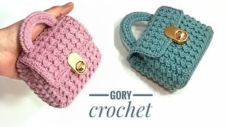 Make your own easy and beautiful crochet bag for girls