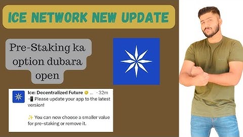 ICE Network New Update | Pre-Staking Option Reopened | You Can Remove Pre-Staking Of Your Coins Now