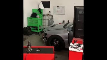 Machine gun 2 step 🔥 anti lag on drag evo 8 on aem infinity