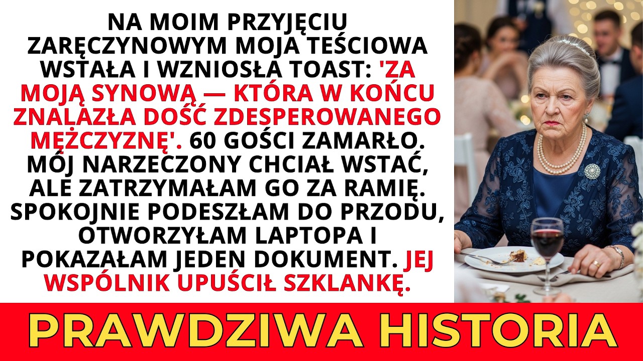 Teściowa wzniosła toast „Nikt by jej nie chciał” na moich zaręczynach — Nie wiedziała, co odkryłam