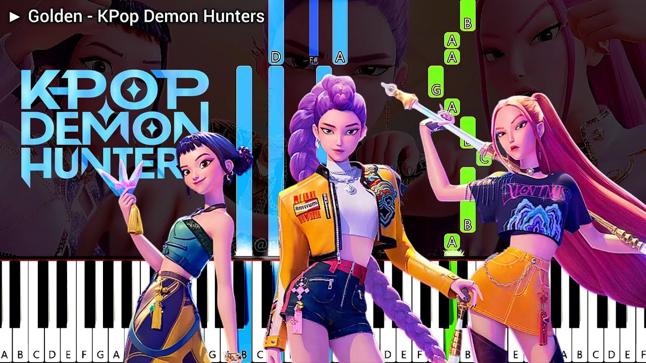 Cover KPop Demon Hunters - "Golden" | Epic Piano Tutorial 🔥 #netflix 