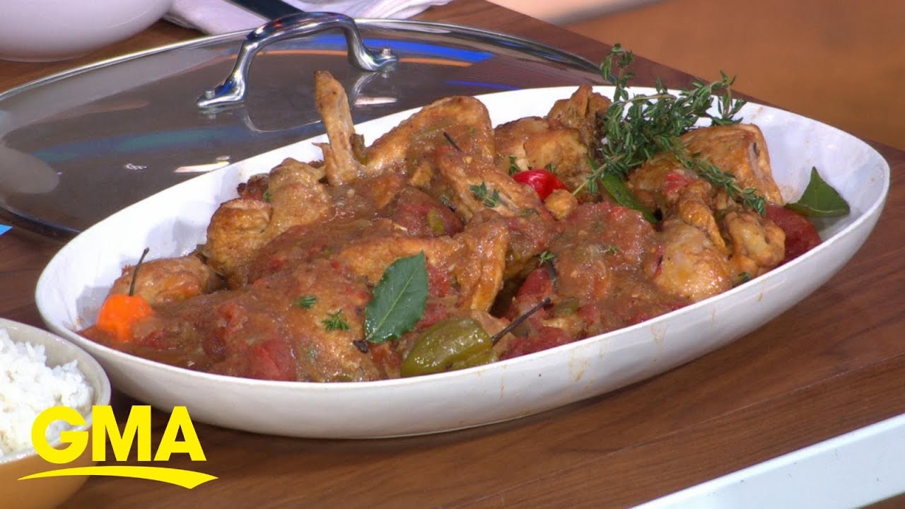 Carla Hall prepares spicy-sweet chicken stew in a slow cooker l GMA