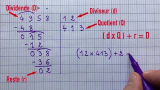 Division à 2 chiffres facile - CM1 - CM2 - cycle 3