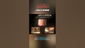 (ولقد خلقنا الانسان من سلالة من طين) ياسر الدوسري۔ سورة المؤمنون #راحة_نفسية #یاسر_الدوسري #قرآن