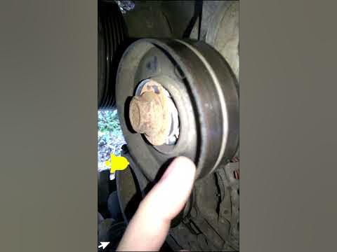 VW golf MK4 faulty roller, torn serpentine belt / v-ribbed belt - YouTube