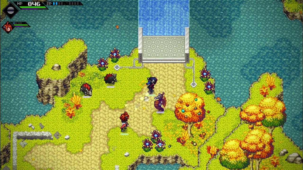 CrossCode Walking over every laser bridge with Emilie (because she