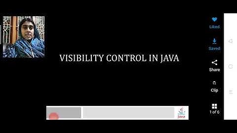 Module II- Visibility control in java
