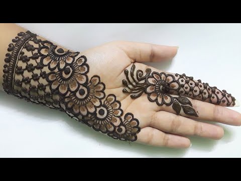 Easy Mehndi Design For Front Hand ||Simple And Beautiful Mehndi Design 2020 ||