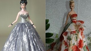 Gorgeous Gowns Barbie Doll Dresses / Easy Barbie Tutu Dress & 7