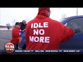 RAW VIDEO: Edmonton woman drives through Idle No More blockade