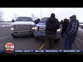RAW VIDEO: Edmonton woman drives through Idle No More blockade