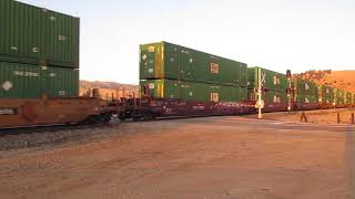 Union Pacific container train ILTLB at Bealville, CA