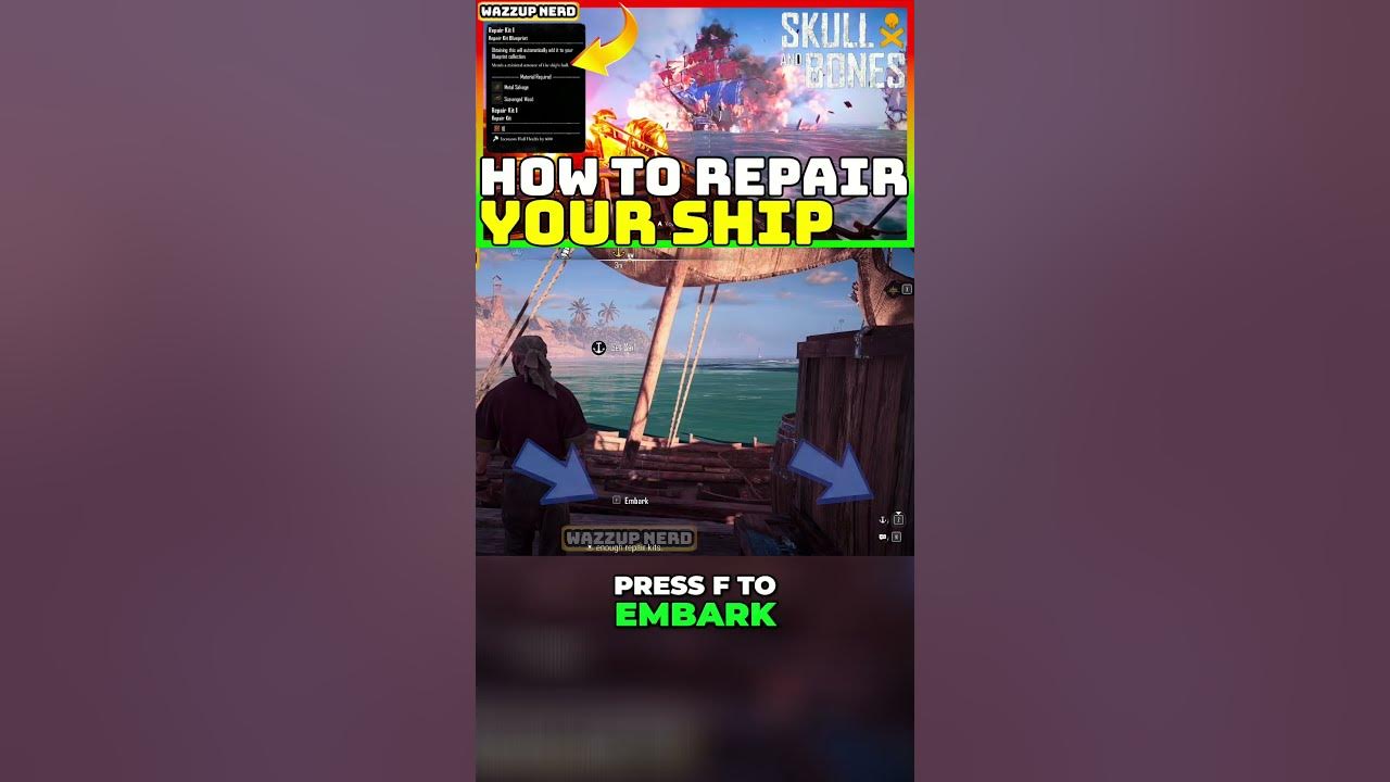 How to Repair Ship in Skull and Bones Quick Guide YouTube