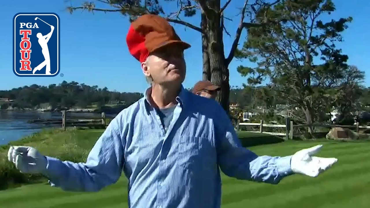 Bill Murray steals show at AT&T Pebble Beach Pro-Am with no-look ...