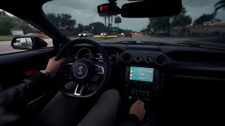 A rainy evening drive in the 2018 Ford Mustang Shelby GT350 (526HP) ASMR