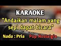 CINTAKU TAK TERBATAS WAKTU - KARAOKE || NADA PRIA COWOK || Pop Nostalgia || Anie Carera