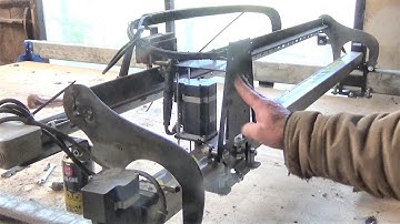 Building A HUGE cnc Router. Part Three - Stiffening the Z-axis and other things...!