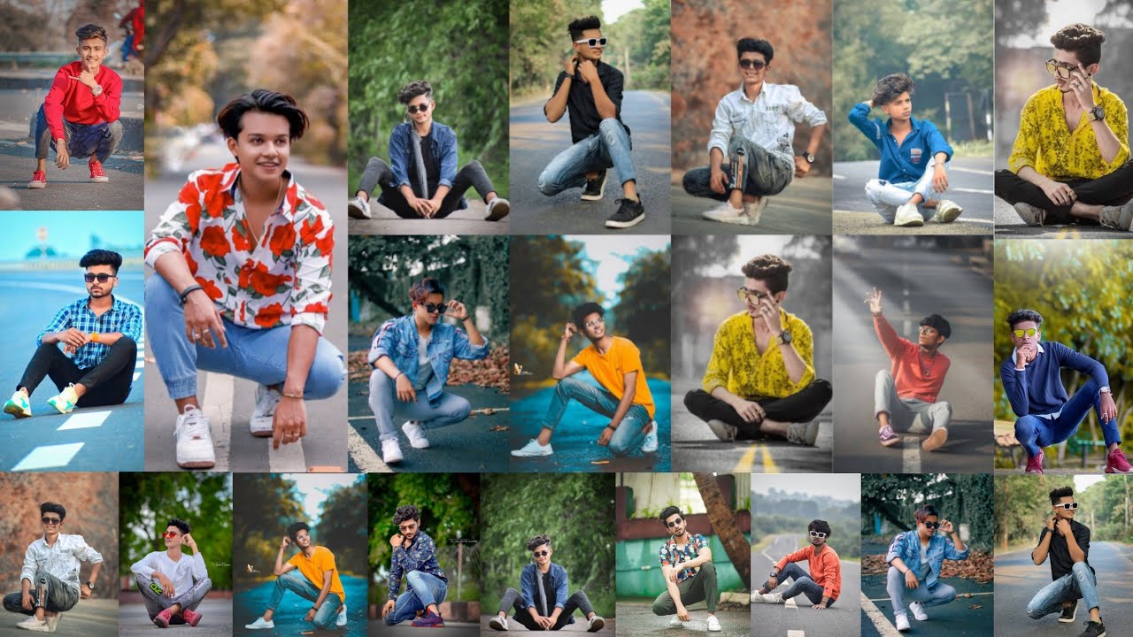 Stylish Sitting Poses for Instagram || Road Photography Poses || Boys Photoshoot Ideas