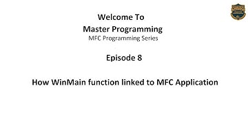How WinMain function linked to MFC Application