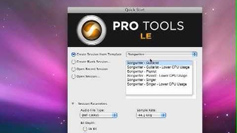 Pro Tools LE 8 Instructional DVD 1 Lesson 1: quick start and templates