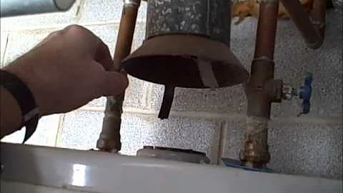 Poorly Installed Gas Water Heater Discovered by Franklin TN Home Inspector.wmv