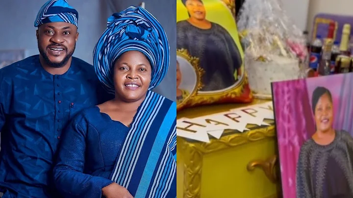 SEE HOW ACTOR ODUNLADE ADEKOLA SHOWER PRAISE ON HIS WIFE ON HER BIRTHDAY