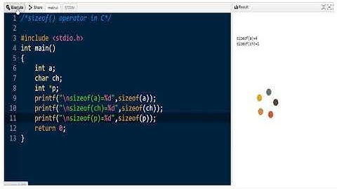 Size of pointer | sizeof operator in C | Calculate size of any data type using sizeof() operator