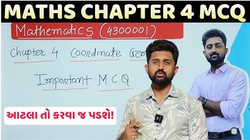 MATHEMATICS CHAPTER 4 CO-ORDINATE GEOMETRY MCQ WITH SOLUTIONS | DIPLOMA SEM 1 ENGINEERING (4300001)