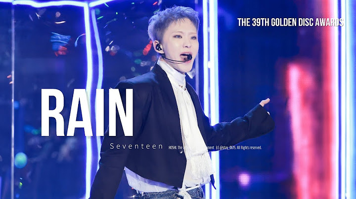[4K] 250105 골든디스크어워즈 GDA | Rain | SEVENTEEN_HOSHI FOCUS CAM